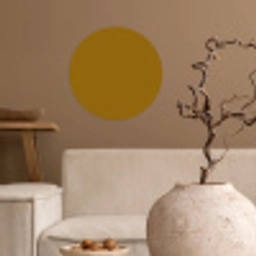 Goud - Luxe - Interieur Wandcirkel behangsticker klein 186 -sfeer1