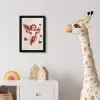 Cupido - Hartjes - Rood - Klassiek fotolijst zwart zonder passe partout klein -usfeer4_kinderkamer