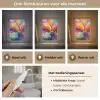 Bloemexplosie - Veelkleurig - Bewegend Light Box met kabel (Tafellamp) klein -USP_lichtkleurNL