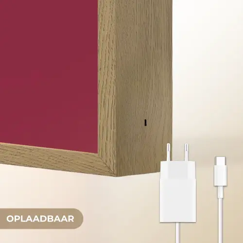 Santa - Wine - Rood - Kerst - Kerstman Light Box met batterij (Wandlamp) middel -USP_websiteoplaadbaarNL