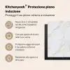 Wit - Marmer - Goud - Luxueus Inductie beschermer vinyl 3mm middel 274 -zzzzzzusp-haakje_IT
