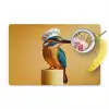 Ijsvogel - Pilaar - Koksmuts - Vogel Placemat vinyl groot -zzzproduct_Kitchenyeah-website