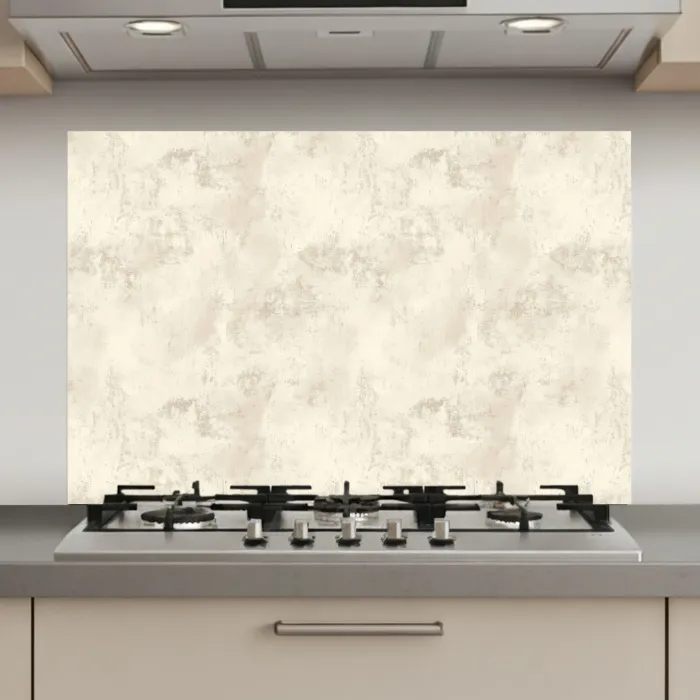 Patroon - Organisch - Beige keuken achterwand spatscherm klein 900 -3d_website