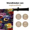 Viooltjes - Kleuren - Bloemblaadjes Wandkleed katoen klein 269 -sfeer2