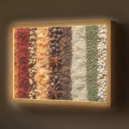 Banen - Verticaal - Kruiden - Variatie Light Box met batterij (Wandlamp) middel -z3d_website