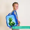 Spierbundelsaurus Kinderrugzak - Blauw middel -sfeer3_NL