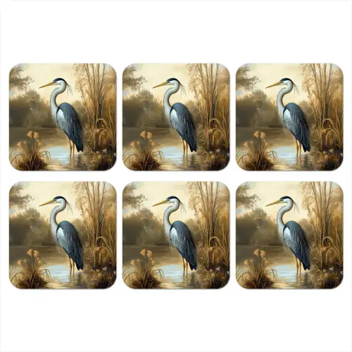 Reiger - Water - Planten onderzetter kurk middel -3d