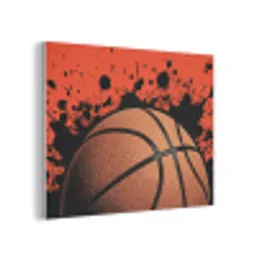 Basketbal - Verf - Sport - Oranje PET vilt klein -3d