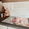 Bloem - Leeuwenbek - Roze - Stengel Inductie beschermer vinyl 3mm klein -sfeer3