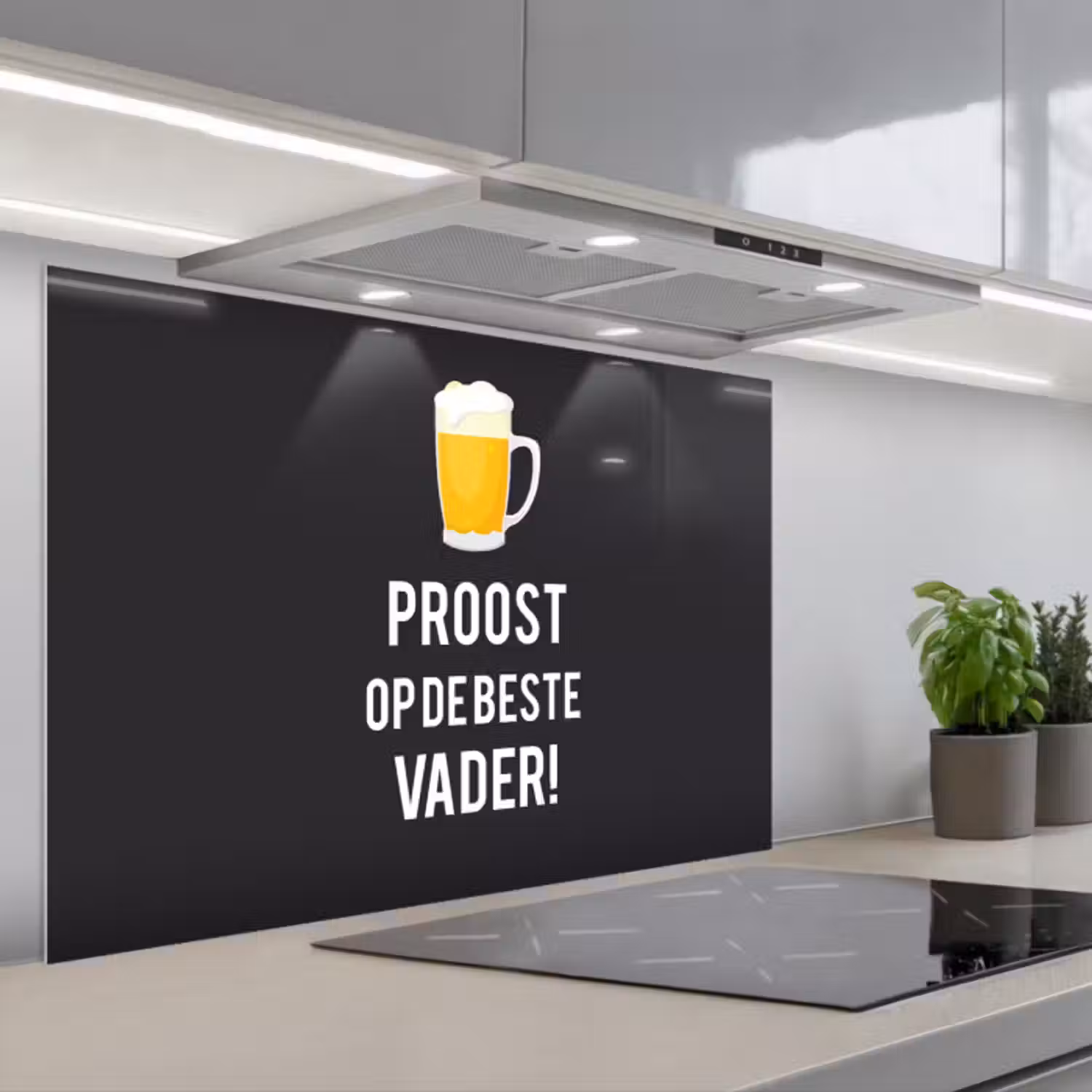 Spatscherm keuken - Spreuken - Proost op de beste vader - Quotes - Papa