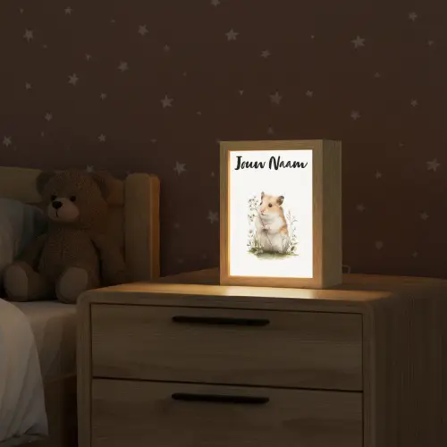 Hamster - Bloemen Light Box met kabel (Kinderlampje) klein -sfeer1_kind