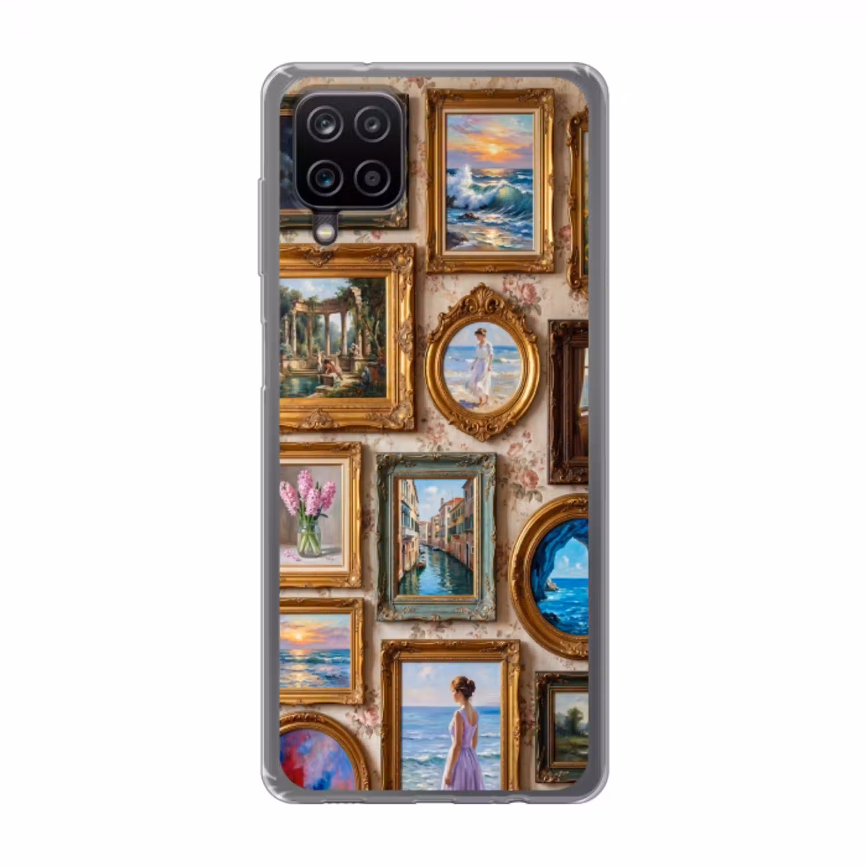 Interieur - Kunst - Collectie - Klassiek - Goud Telefoonhoesje Samsung Galaxy A12 klein -3d