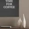 Quotes - Letters - Koffie - Zwart PET vilt klein -sfeer6_closeup
