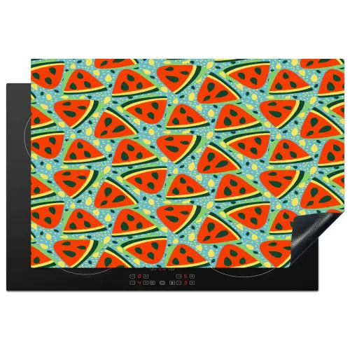 Watermeloen - Zomers - Fruit Inductie beschermer vinyl 3mm klein 276 -3d