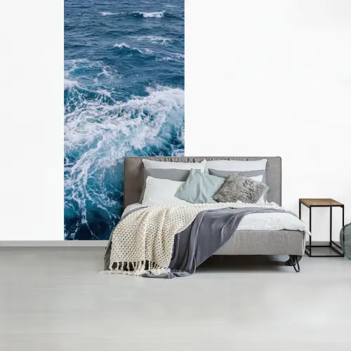 Golven - Oceaan - Blauw fotobehang vinyl groot -slaapkamer