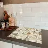 Stenen - Terrazzo - Decoratie - Tegels Inductie beschermer vinyl 3mm middel -sfeer3