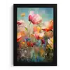 Bloemen - Watercolor - Kunst - Botanisch - Natuur fotolijst zwart zonder passe partout klein -3d