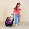 Jonge hond tussen felgekleurde bloemen Kinderkoffer - Zwart klein -sfeer1