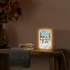 Vrolijk -  Sneeuw - Kleurrijk Light Box met kabel (Tafellamp) klein -sfeer4