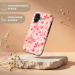 Botanisch - Bloemen - Rood Toughcase MagSafe Apple iPhone 17 klein 1017 -USP_RandenV_NL