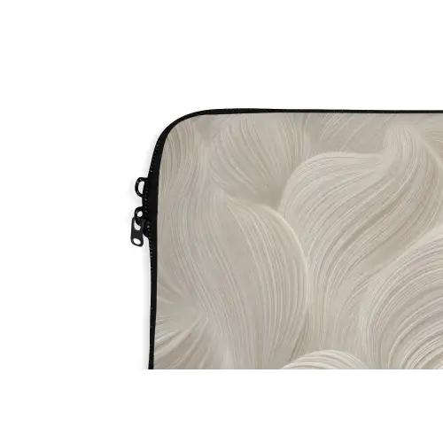 Lijnen - Waaier - Beige laptophoes neopreen klein 279 -detail