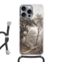 Natuur - Bos - Eik Hoesje iPhone 16 Pro Max met koord klein -3d