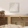 Golvende lijnen - Vloeiend - Zandkleurig aluminium wit klein -sfeer3