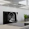 Gang - Bogen - Schaduw - Diepte keuken achterwand spatscherm klein -3d_schuin