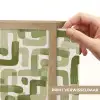 Modern - Grafisch - Groen Light Box met batterij (Wandlamp) middel 907 -USP_websiteprintNL