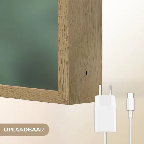 Anjer - Roze - Bloemblaadjes Light Box met batterij (Wandlamp) middel -USP_websiteoplaadbaarNL