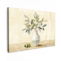 Vaas - Keramiek - Olijftakken Tuinposter op houten frame 2 cm dik klein -3d