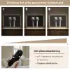 Struisvogels - Halzen - Zwart - Minimalistisch Light Box met batterij (Wandlamp) middel -USP_dimbaarNL