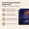 Kosmisch - lichtboom - Kerst - Kleurrijk Inductie beschermer vinyl 3mm middel -zzzzzzusp-haakje_FR
