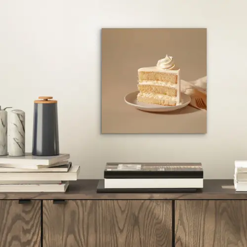 Vanilletaart - Cake - Romig aluminium wit klein -sfeer1