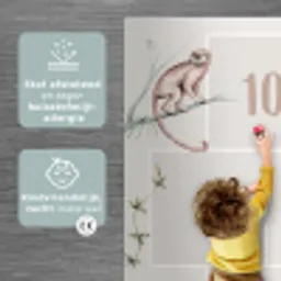 Hinkelpad - Dieren - Safari - Waterverf - Kinderen Speelmat middel -sfeer1