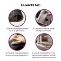 Berglandschap - Meer - Bergen - Vallei - Klassiek Inductie beschermer vinyl 3mm klein -zzzzzzz-cc-werking