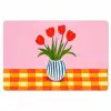 Tulpen - Roze - Vaas Placemat vinyl groot -zzsfeer1_Kitchenyeah-website