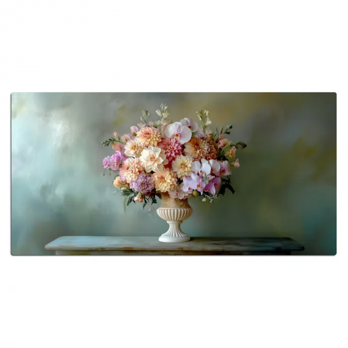Orchidee - Boeket - Vaas - Bloemen Muismat XXL klein -3d_leeg