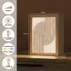 Symmetrische bocht - Koperkleurig Light Box met kabel (Tafellamp) klein -USP_NL