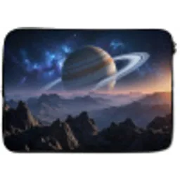 Fantasy - Kosmos - Landschap laptophoes neopreen klein -zkaufland3dotto