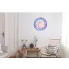 Spiraal - Tie dye - Pasteltinten Wandcirkel aluminium klein -woonkamer
