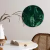 Bladeren - Jungle - Natuur - Tropisch - Planten Wandcirkel kunststof plaat 5mm dik klein -sfeer4