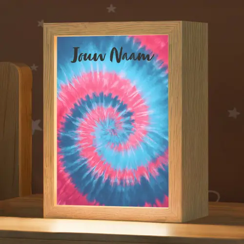 Spiraal - Roze - Blauw Light Box met kabel (Kinderlampje) klein -zzz_3d_website