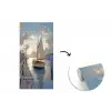 Zeilboot - Zon - Pier - Hout fotobehang vinyl groot -3d