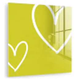 Groen - Hartjes - Wit plexiglas 5mm klein -zzzproduct_nieuw