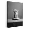 Alpaca - Pasta - Zwart - Wit - Grappig - Dieren KitchenYeah - Keuken - Canvas klein -3d