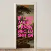 Klassiek - Humor - Roze deurposter klein -3d_beige