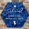 Blauwe rozen - Sierlijk Naambord Hexagon klein -sfeer2