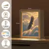 Adelaar - Wolken - Zon Light Box met kabel (Tafellamp) klein -USP_NL