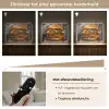 Burger - Eten - Kunst - Grijs - Graffiti Light Box met batterij (Wandlamp) middel -USP_dimbaarNL